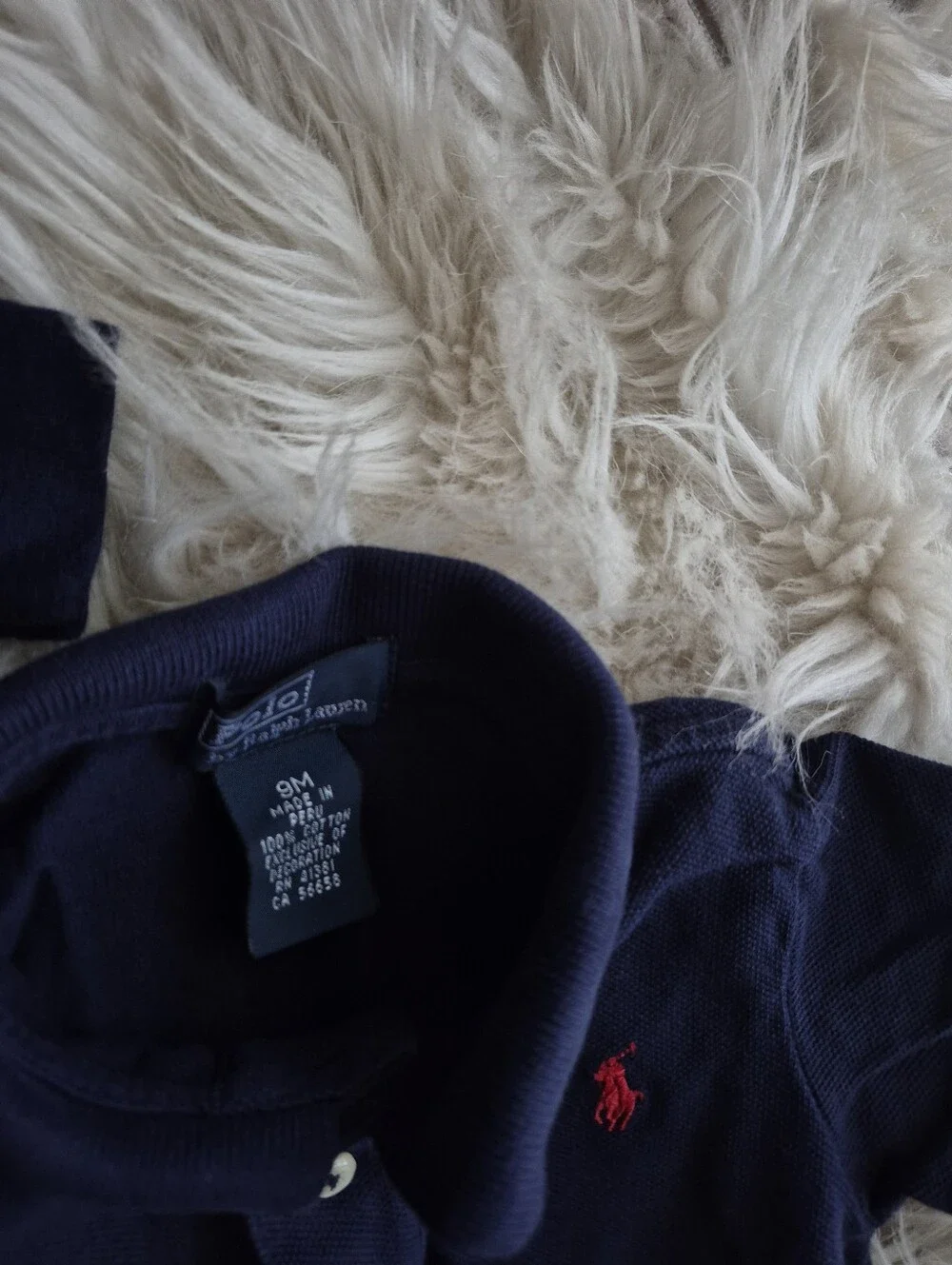 Ralph Lauren Navy Baby Polo Romper and Short-Sleeve Polo Set